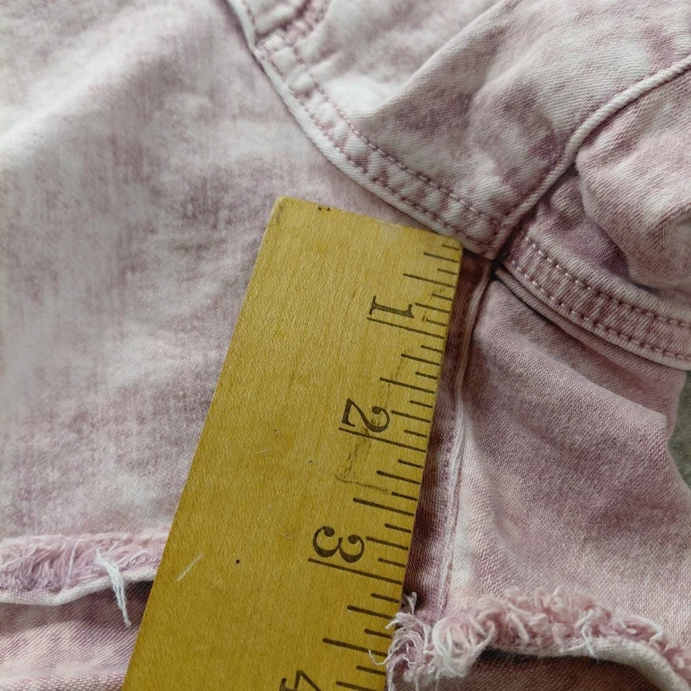 Universal Thread Sz 10/30 High Rise Mom Shorts Pink Acid Wash Grunge Punk Beach‎